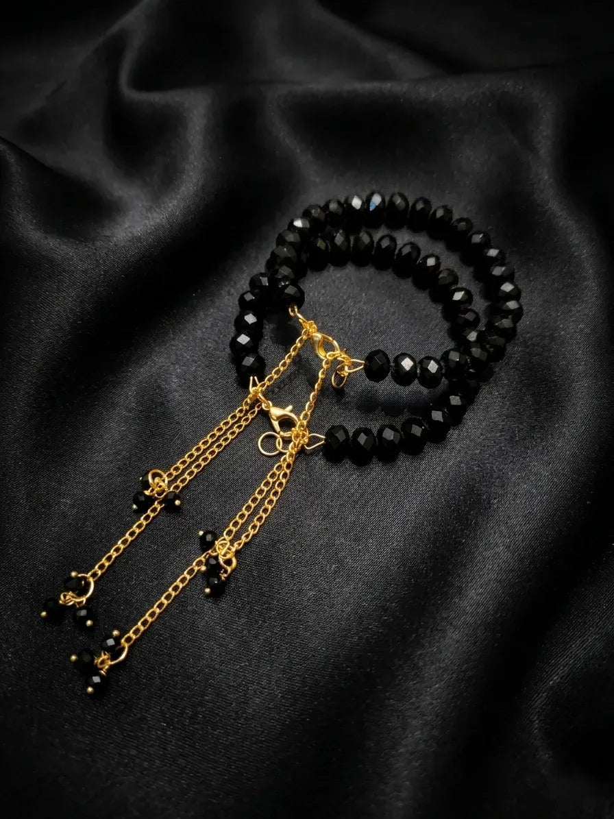 Adjustable Pearl Chain Bracelet Set for Women