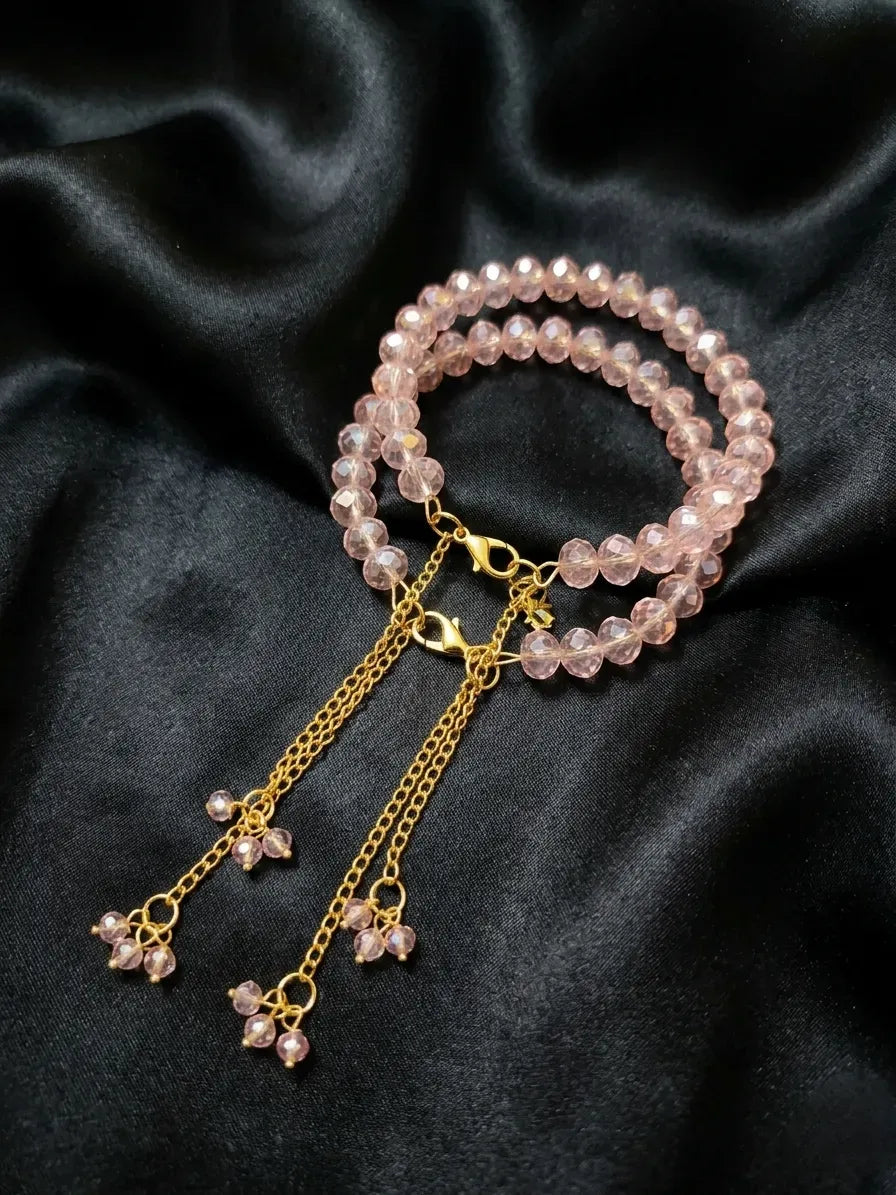 Adjustable Pearl Chain Bracelet Set for Women