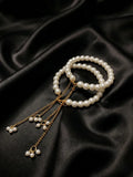 Adjustable Pearl Chain Bracelet Set for Women