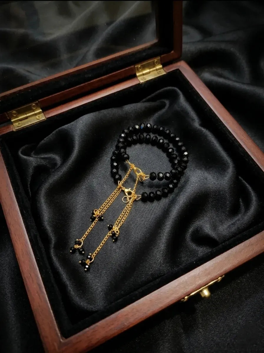 Adjustable Pearl Chain Bracelet Set for Women