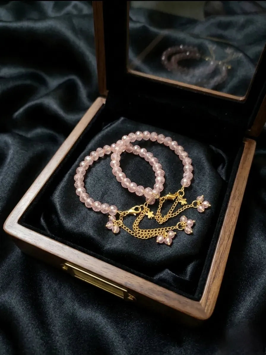 Adjustable Pearl Chain Bracelet Set for Women