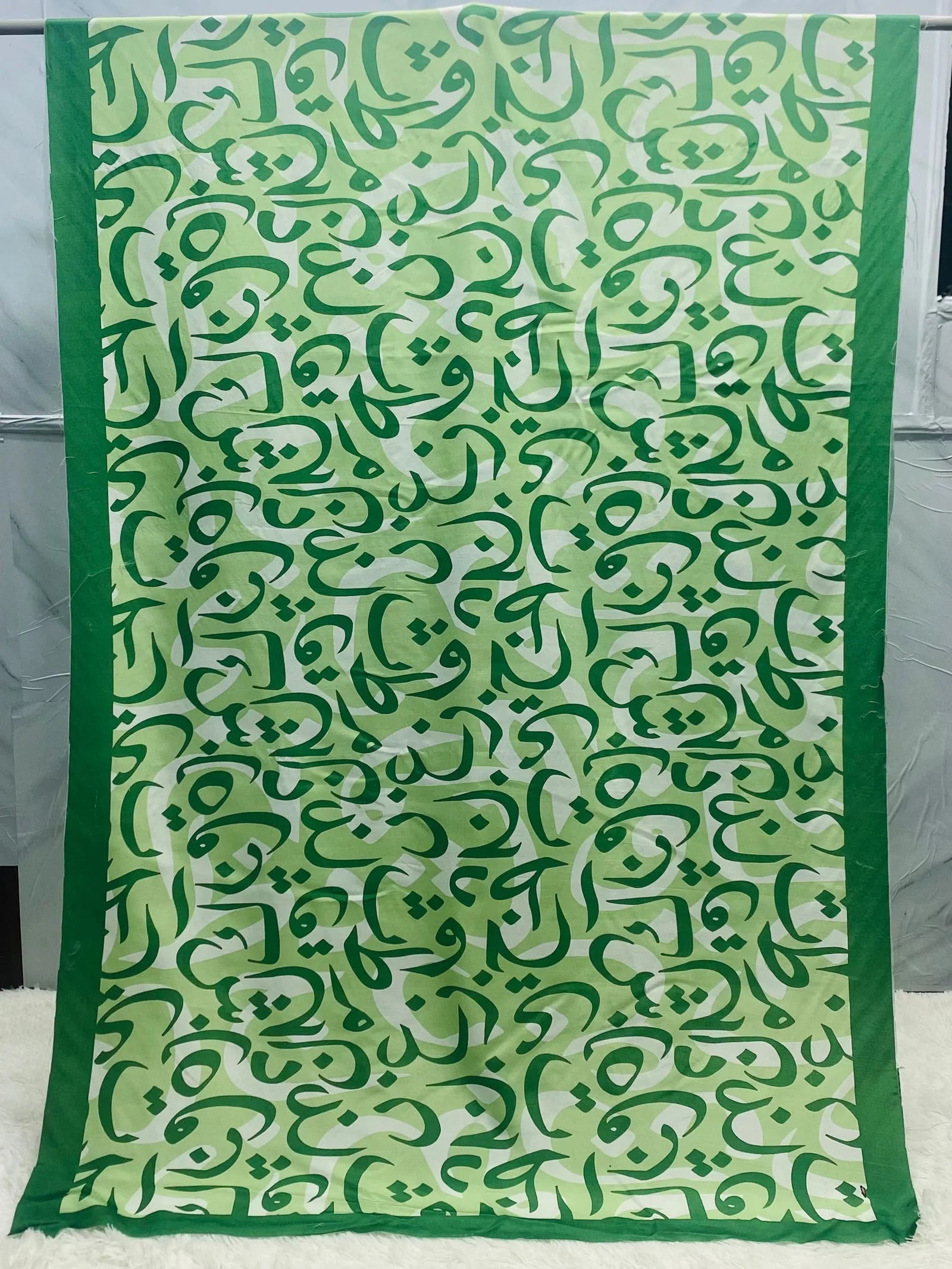 Hujoom Green Odhni By  ZeeWear