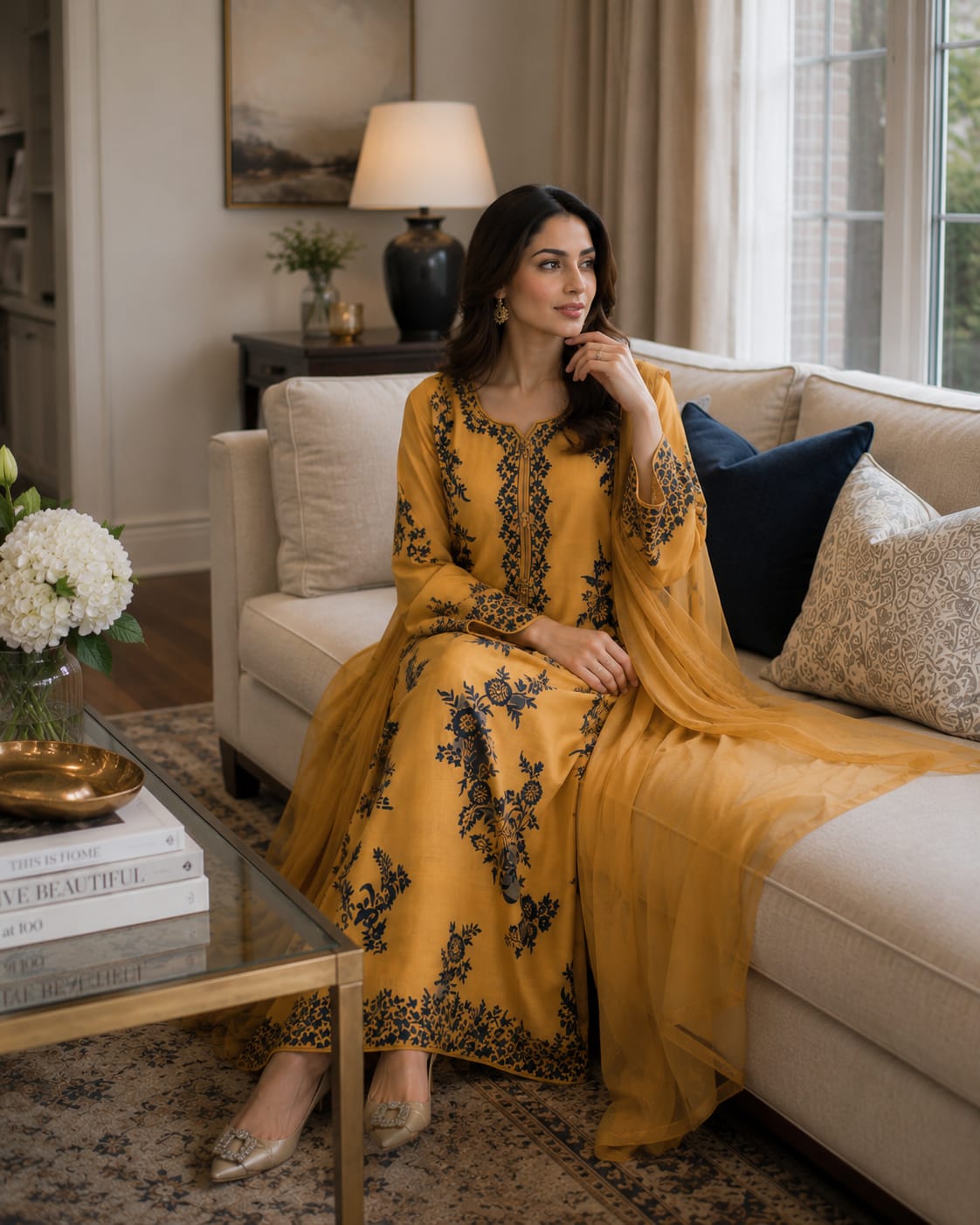 ZW-10042 Embroidered Lawn 3 Piece Summer Suit By ZeeWear