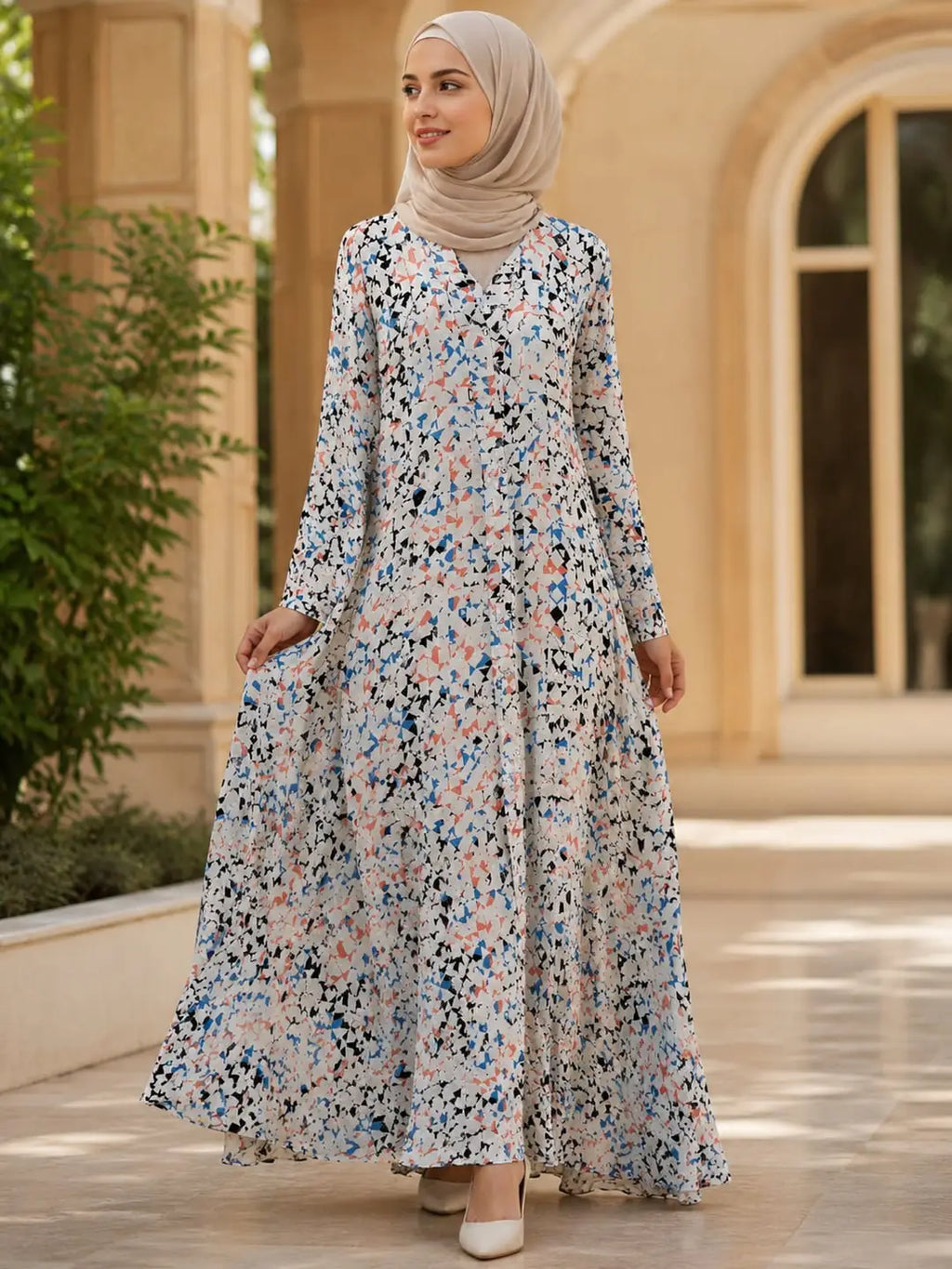 Georgette Printed Classic Abaya
