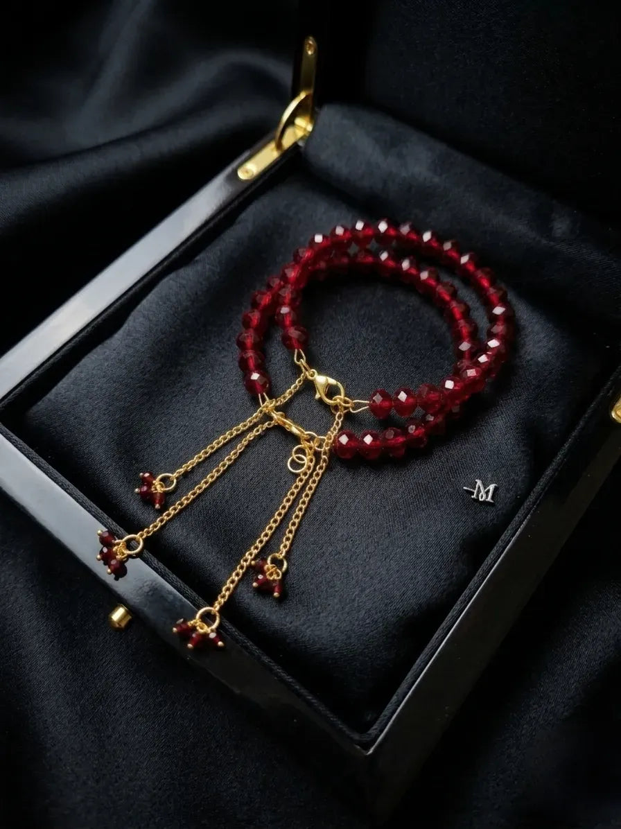 Adjustable Pearl Chain Bracelet Set for Women