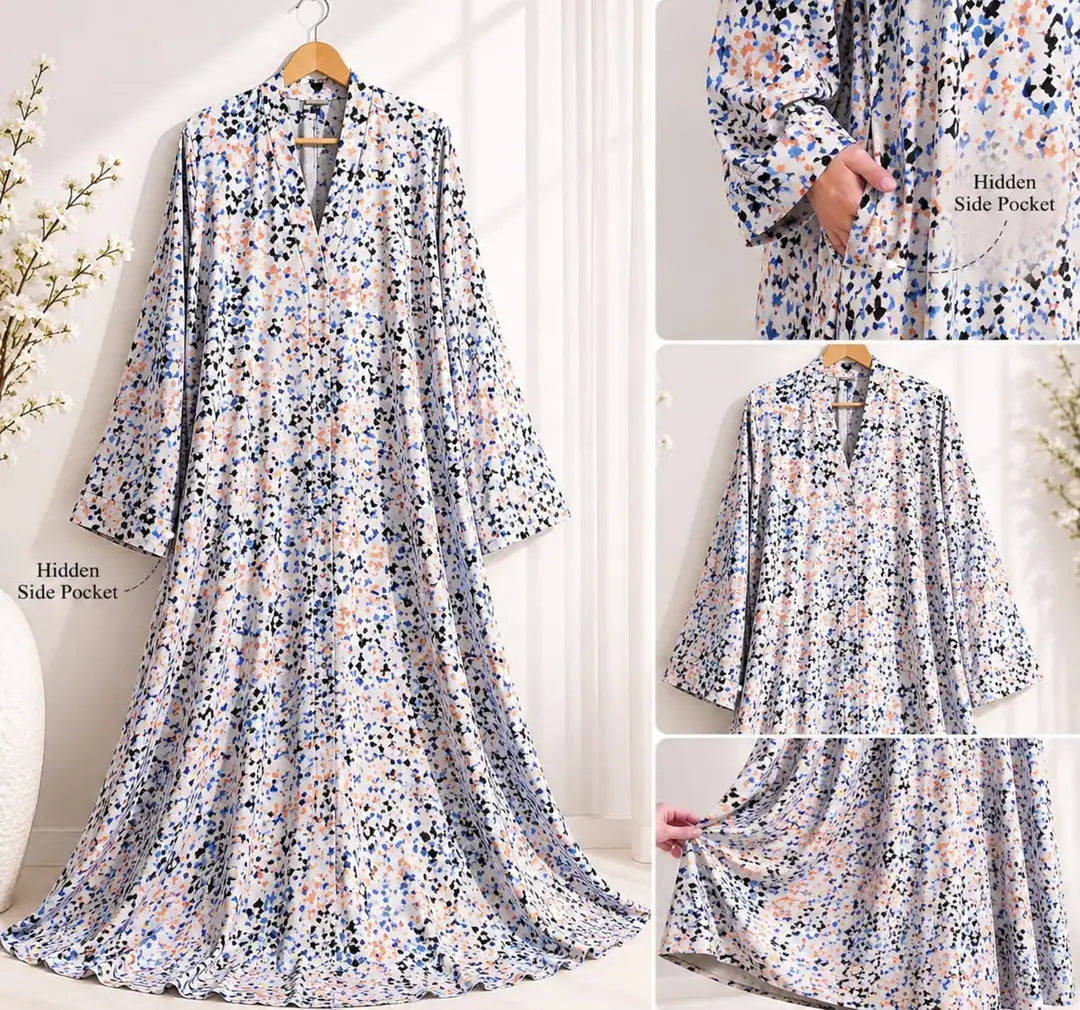 Georgette Printed Classic Abaya