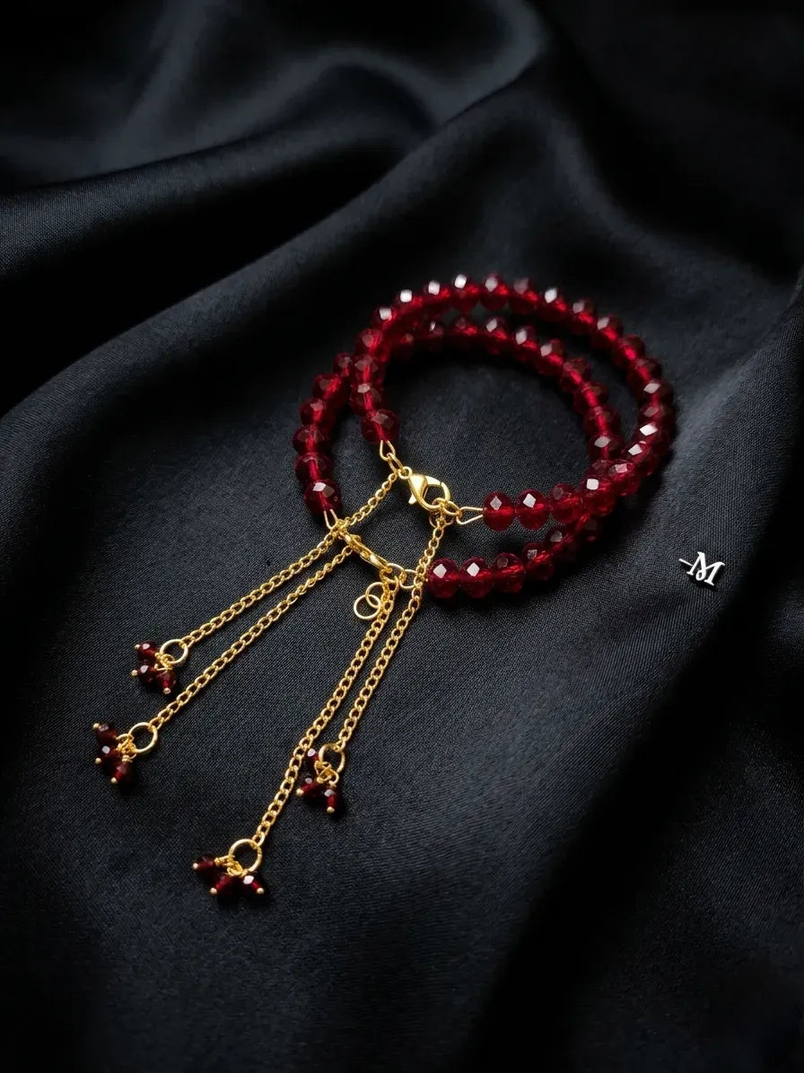 Adjustable Pearl Chain Bracelet Set for Women