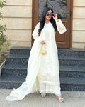 ZW-10054 Lawn chicken Kari  Embroidered dress 3 Piece unstitch Suit By ZeeWear