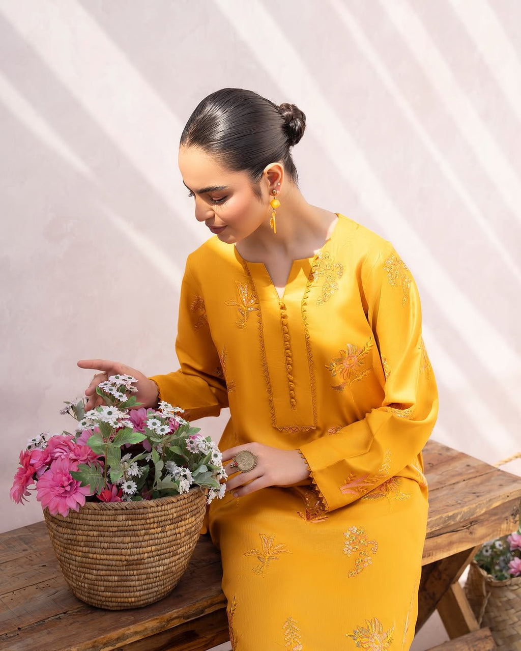 ZW-10048 Lawn Cotton Sequins Embroidered 2 Piece Suit By ZeeWear