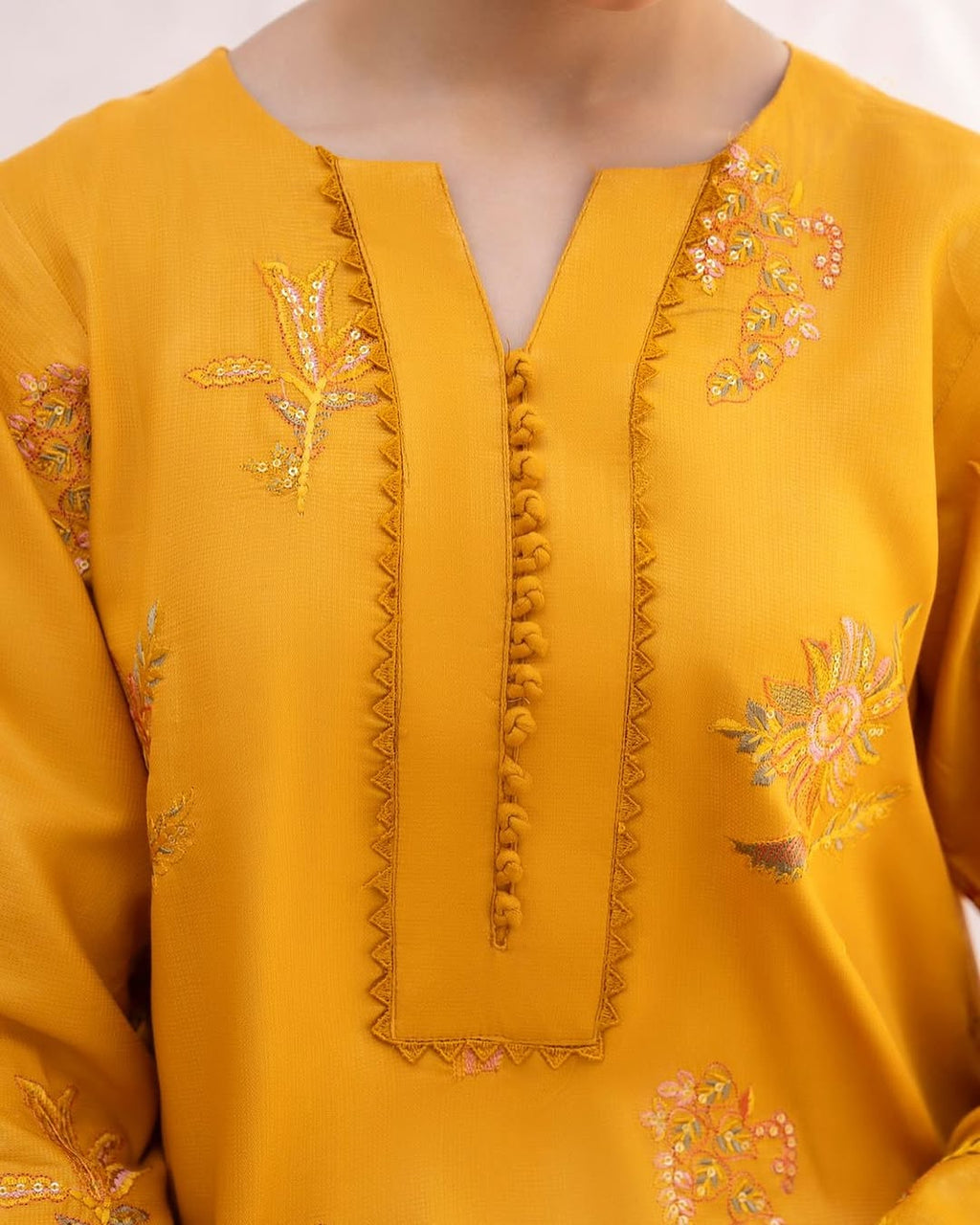 ZW-10048 Lawn Cotton Sequins Embroidered 2 Piece Suit By ZeeWear