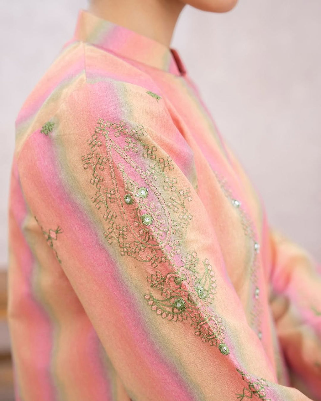 ZW-10049 Lawn Cotton Sequins Embroidered 2 Piece Suit By ZeeWear