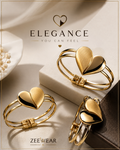 Double Heart Gold Bracelet for Women