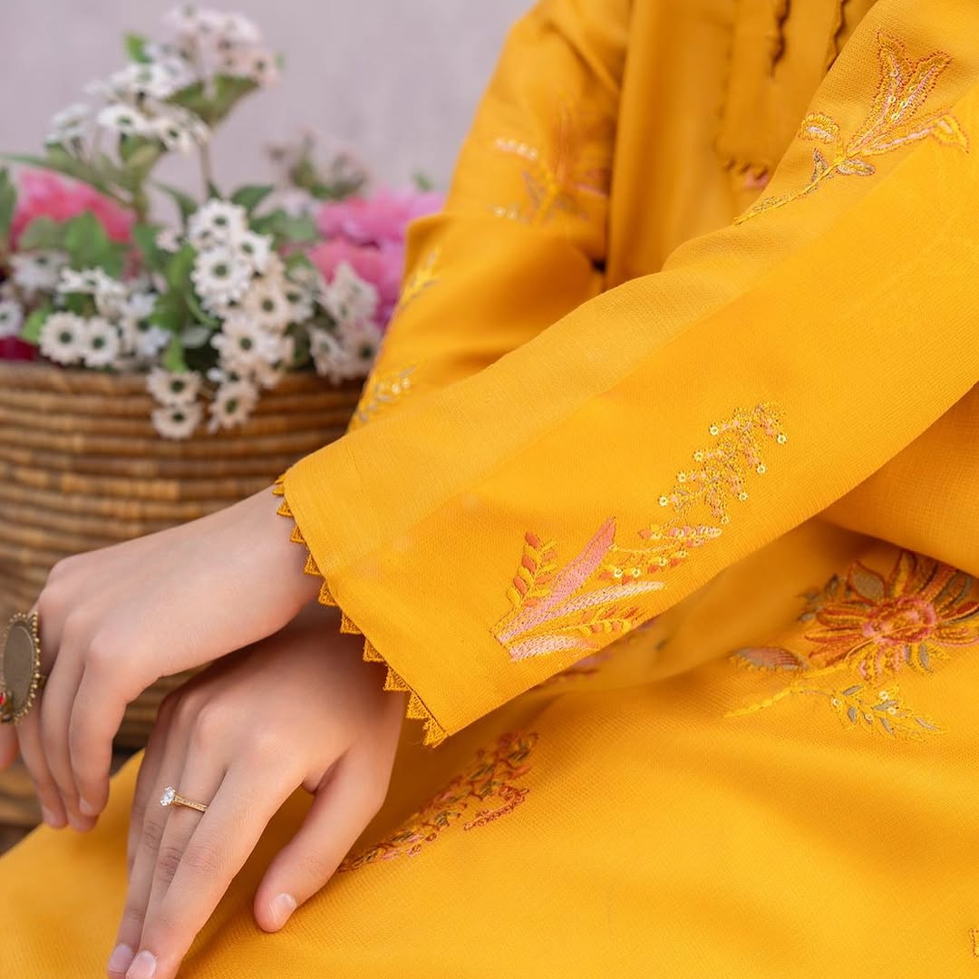 ZW-10048 Lawn Cotton Sequins Embroidered 2 Piece Suit By ZeeWear