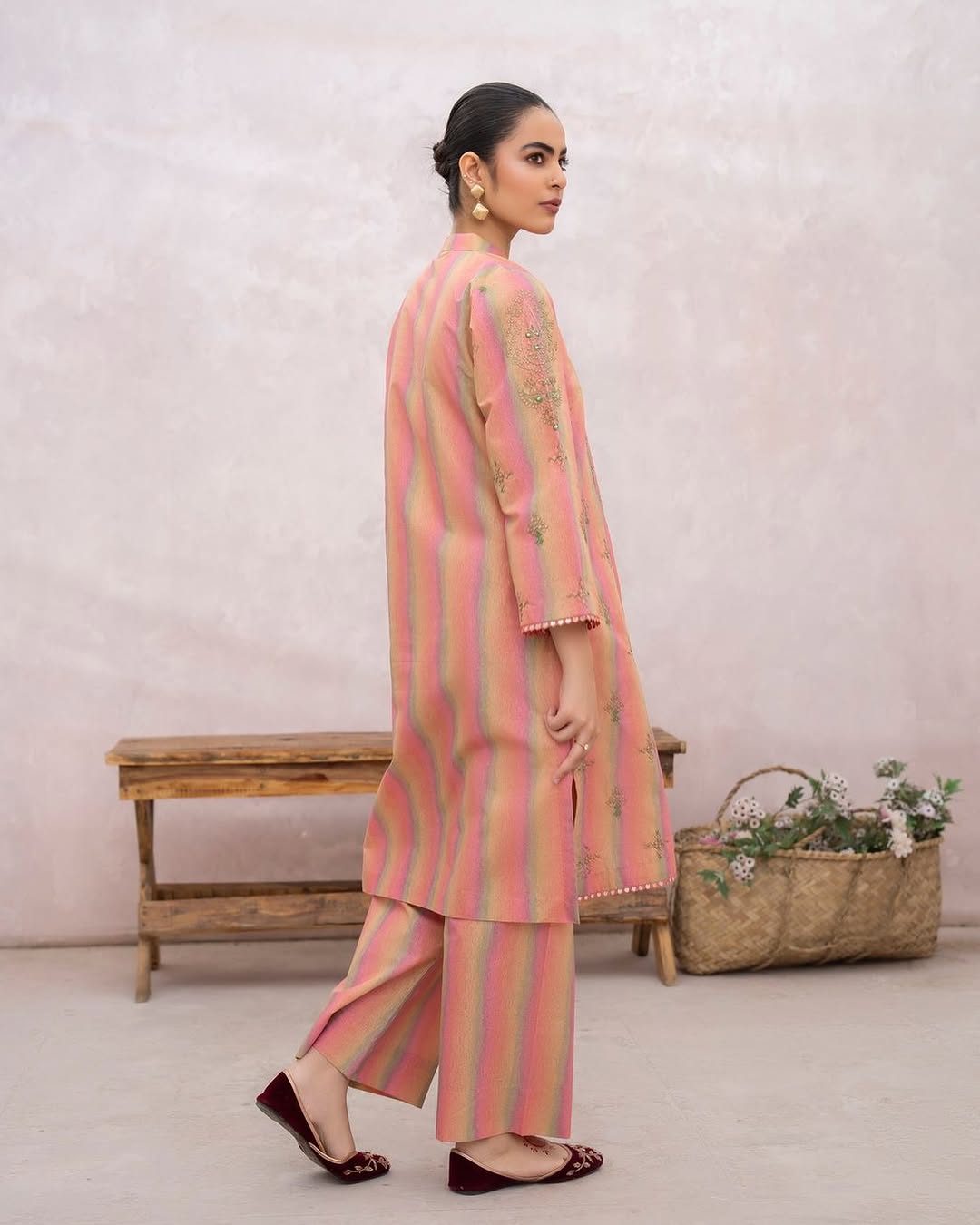 ZW-10049 Lawn Cotton Sequins Embroidered 2 Piece Suit By ZeeWear