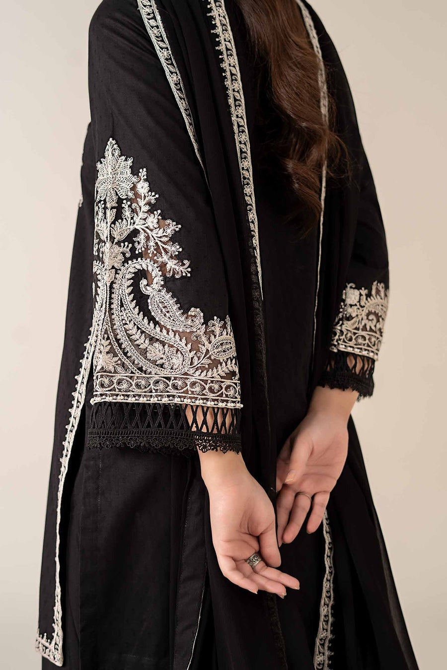ZW-10059 — 3PC Embroidered Summer Suit by ZEEWEAR