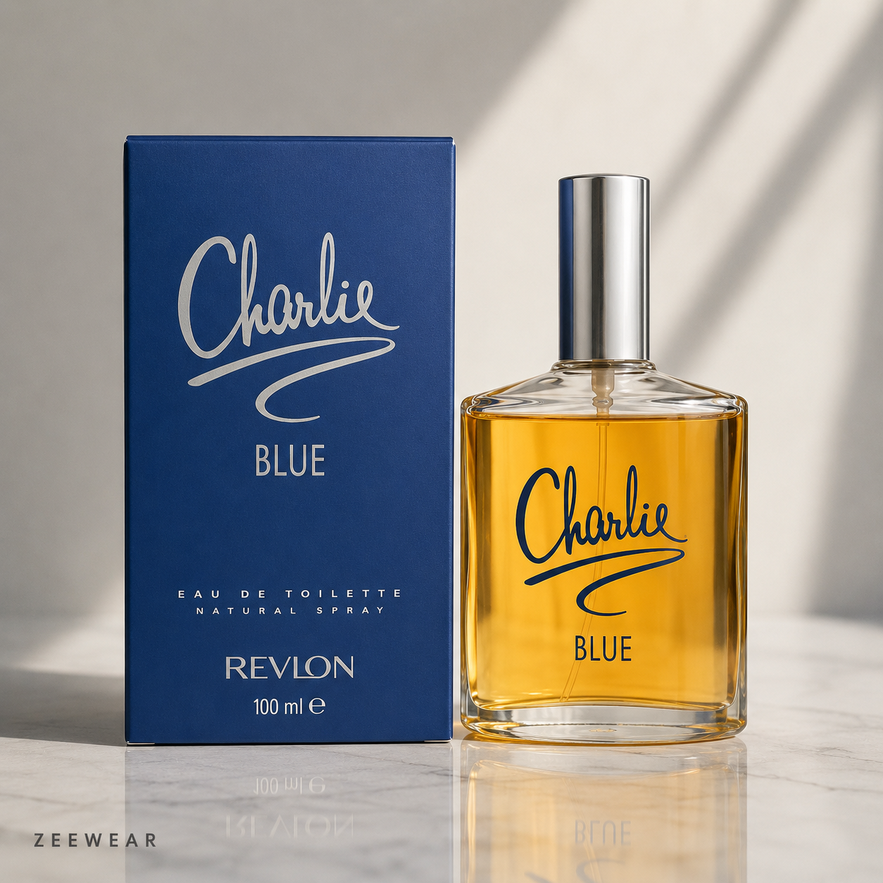 Charlie Blue Perfume 100ml Glass Bottle